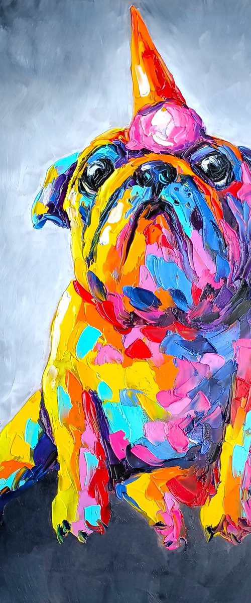 Pug dog by Anastasia Kozorez