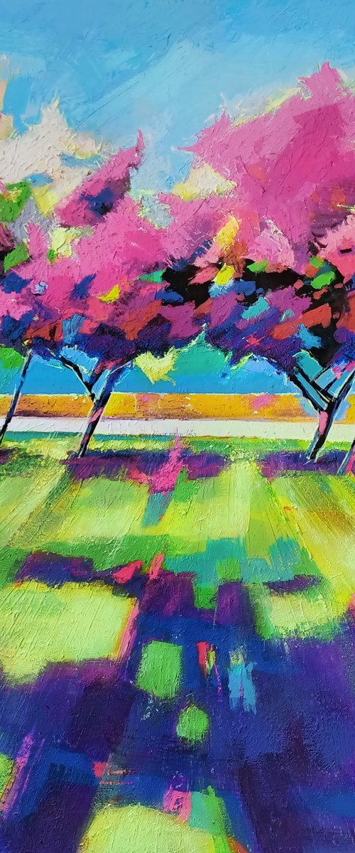 Where noon plays with shadows by Evgen Semenyuk