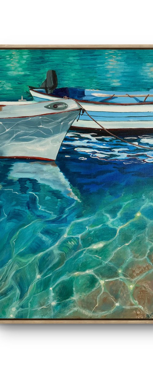 Moored in blue by Aisylu Burangulova
