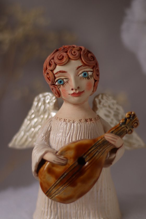 Song of the angel. OOAK sculpture.