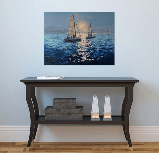 Seascape with Sailboats 50