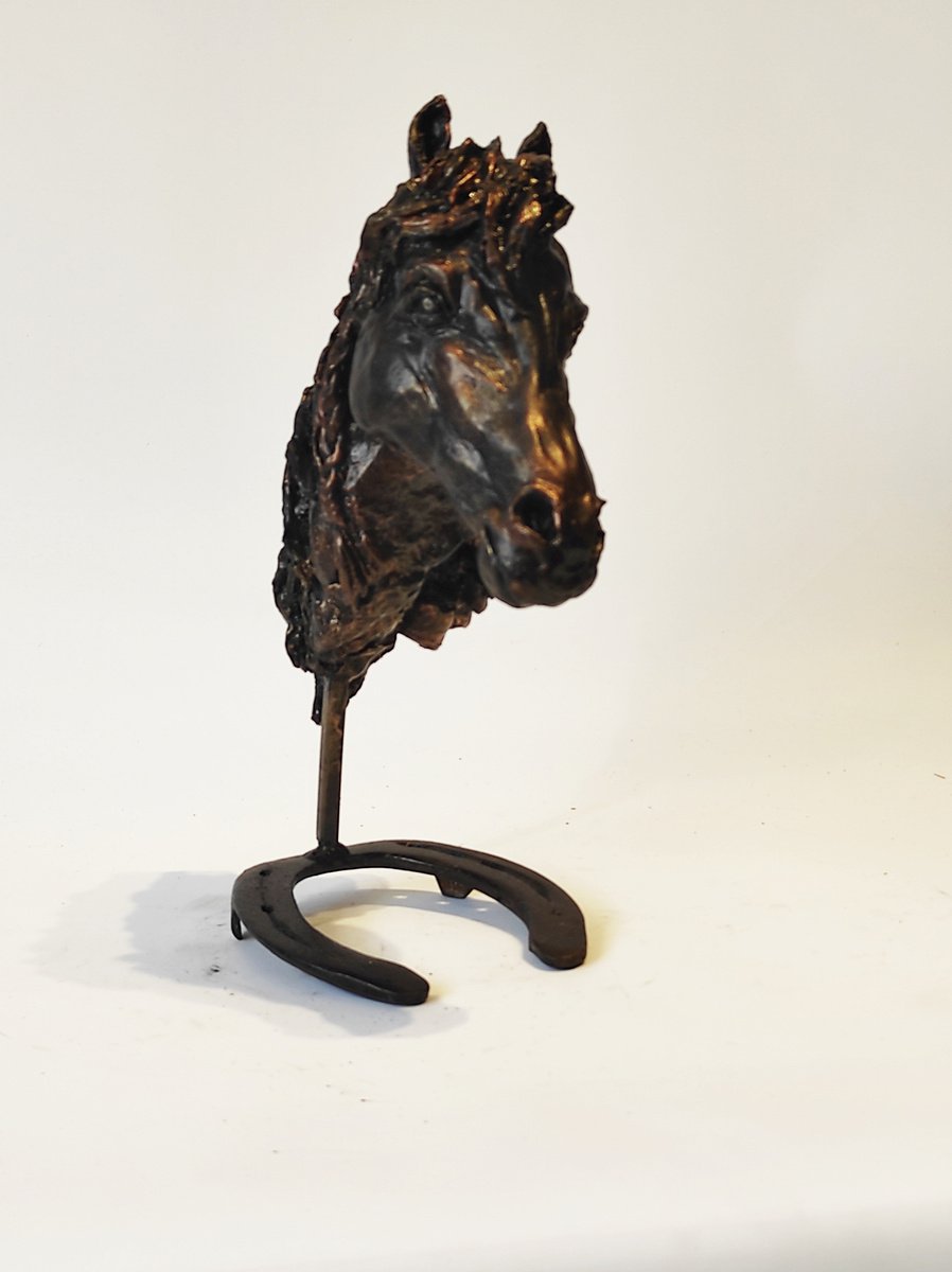 Surrealistic Animal Clay Sculpture By Elena Kraft, 6 X 12, Agnes, Original Artwork