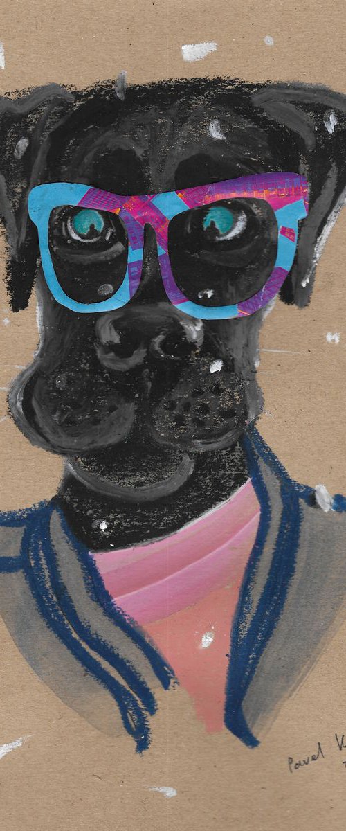 Hipster dog #2 by Pavel Kuragin