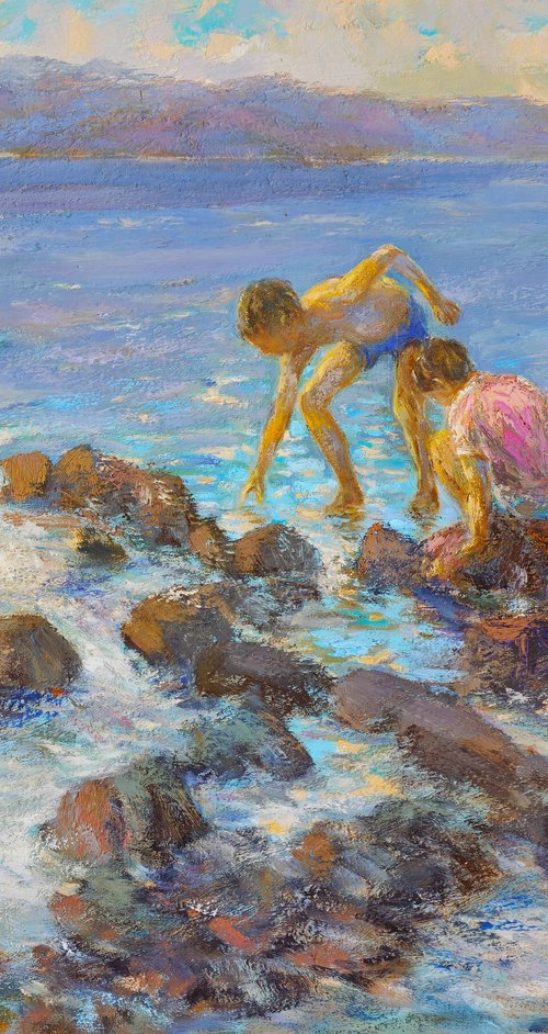 On the lake shore - One of kind by Hrachya Hakobyan