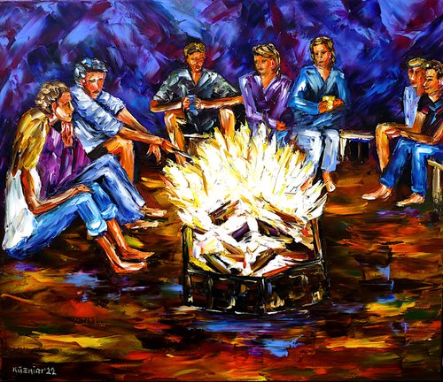 By The Campfire by Mirek Kuzniar