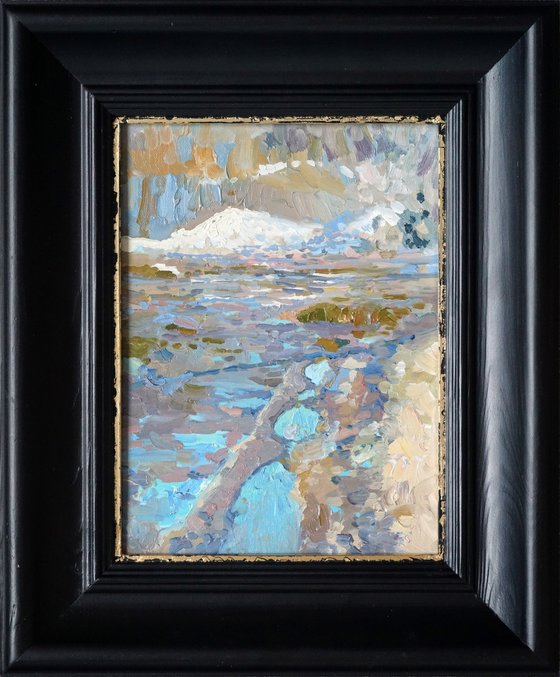 The last snow. Puddles. Pereslavl-Zalessky