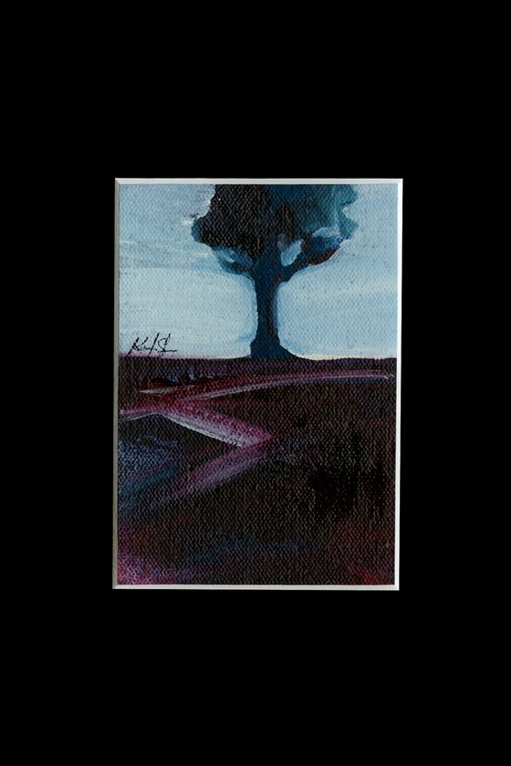 Lone Tree - Framed landscape art by Kathy Morton Stanion