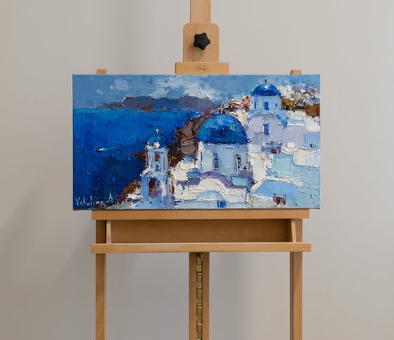 Santorini, Greece - Original landscape painting