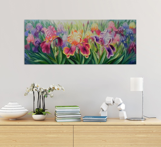 "Rainbow flower" Original art