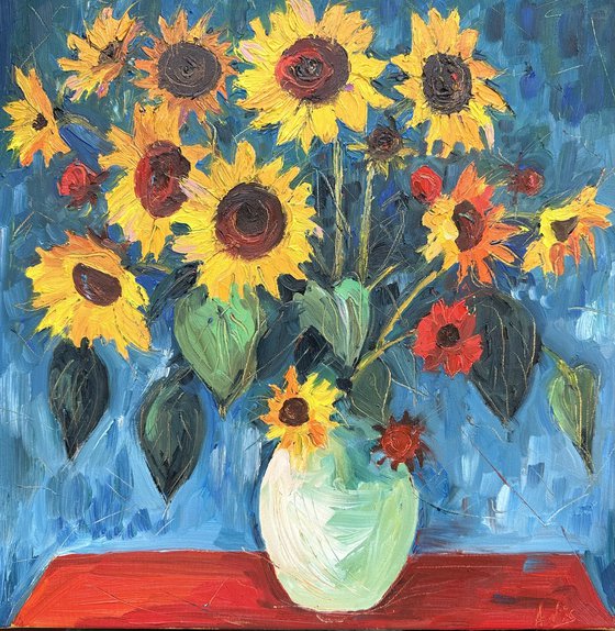 Sunflowers in a Vase