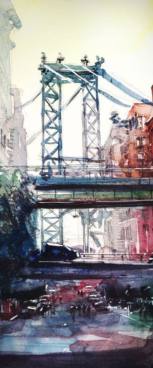 New York - Under the bridge by Nicolas Jolly