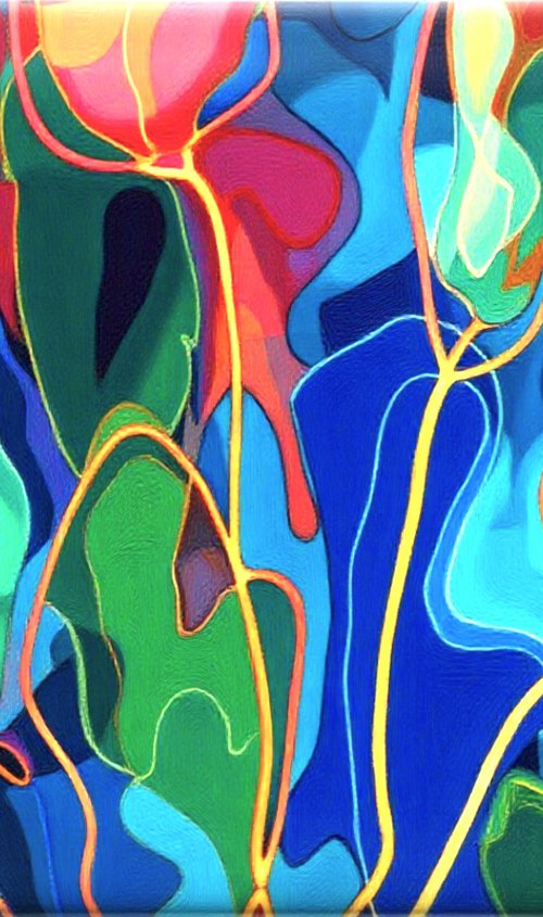 Jazz Style Flowers #2 by V+V Kniazievi