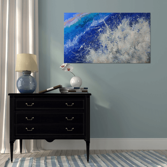 Seascape  "Wave" LARGE Painting