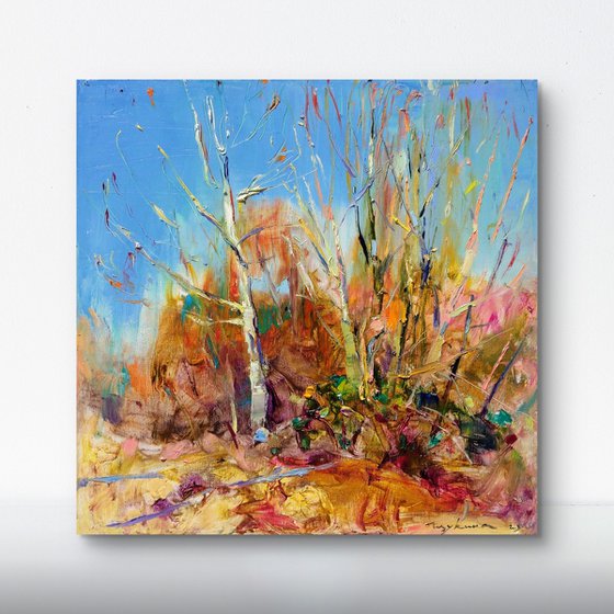 Spring sunny landscape