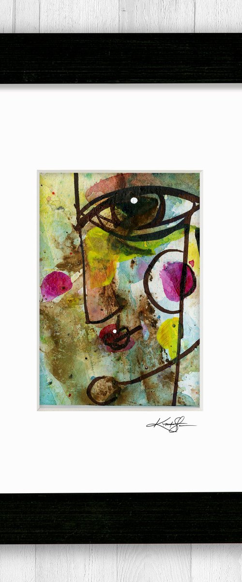 Little Funky Face 12 - Abstract Painting by Kathy Morton Stanion by Kathy Morton Stanion