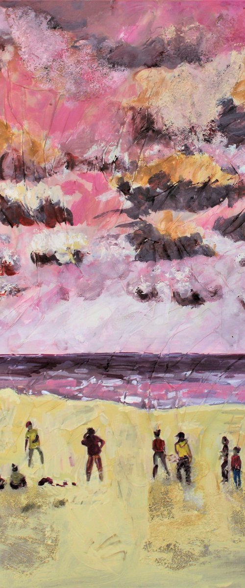 Pink Beach by Linda Clerget