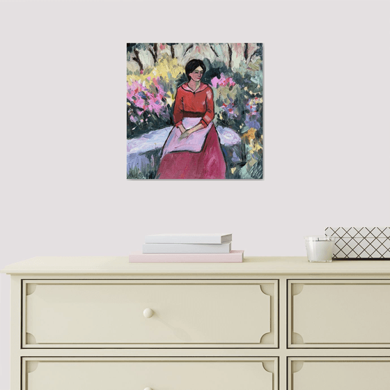 Woman in the Flower Garden