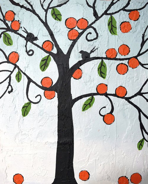 The Orange Grove bird tree by Stuart Wright