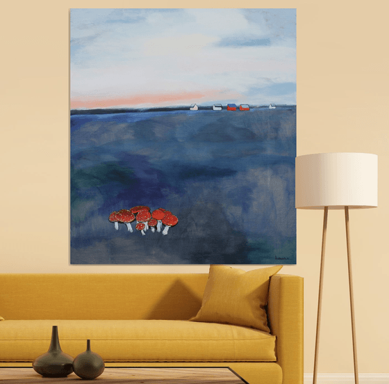 Young Family of Fly Agarics