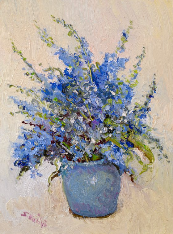 Forget Me Nots in the Vase
