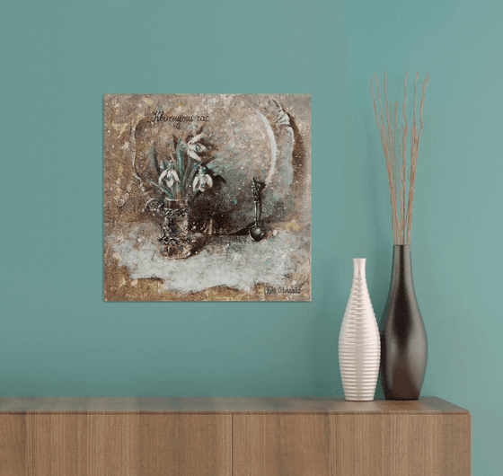 Snowdrop Silverware Still Life