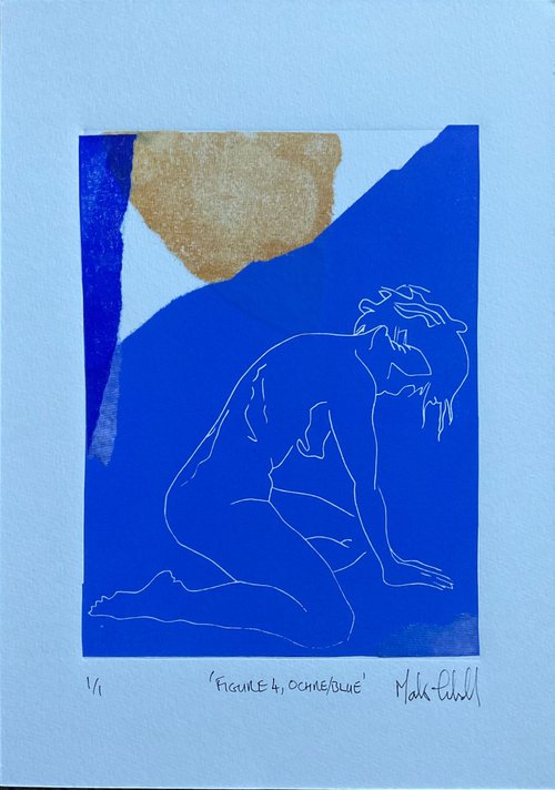 Figure 4, Ochre/Blue by Mark Thirlwell