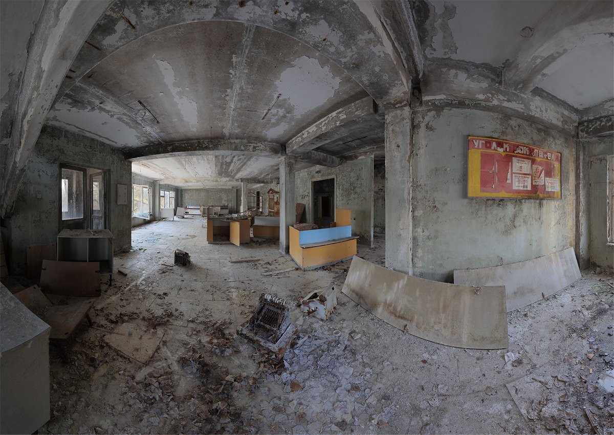 Photorealistic Cityscapes Photograph By Stanislav Vederskyi, 56 X 40", #9. Pripyat Small Store 1, Original Artwork
