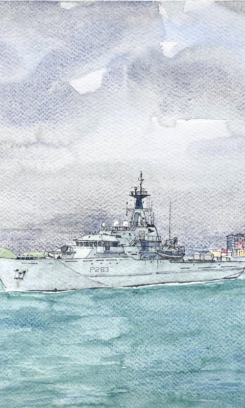 HMS Mersey by Michael Richards