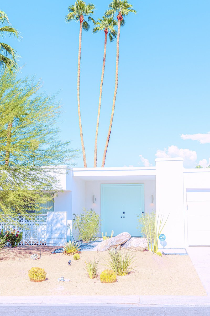 Surrealistic Cityscapes Photograph By Tabita Pietsch, 20 X 28", Modern Paradise Babyblue, Original Artwork