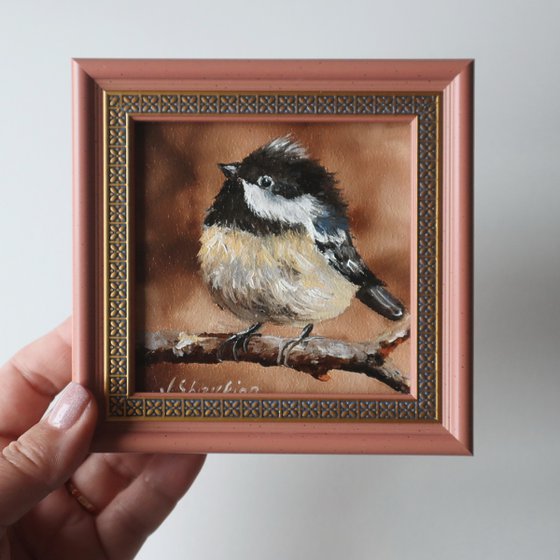 Bird Small Painting Framed