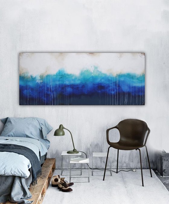 sea blues (150 x 60 cm )