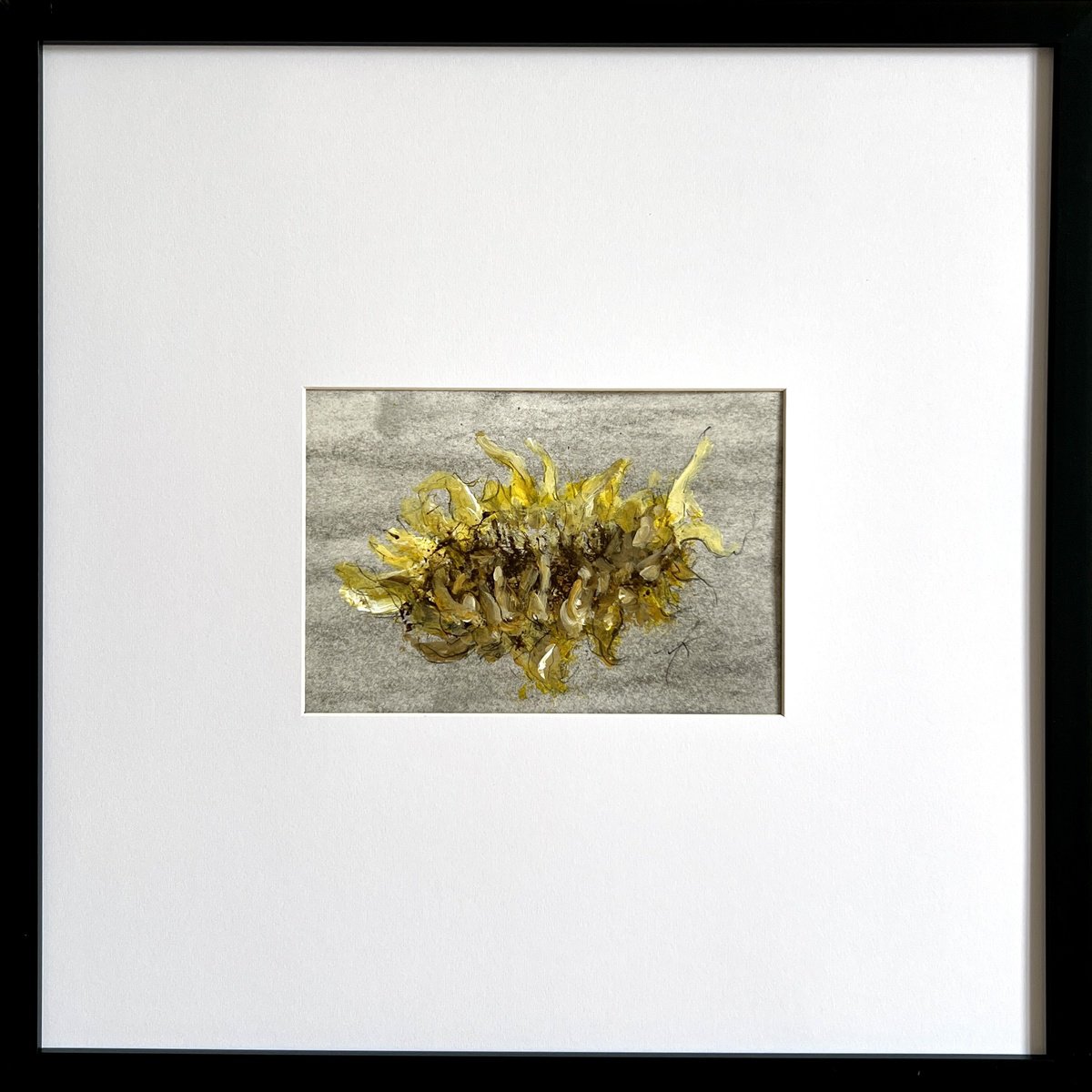 Impressionistic Botanical Painting By Maxence Ma, 16 X 16", Facing The Sun, Original Artwork