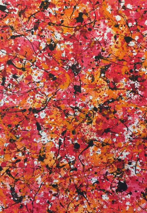 Abstract acrylic painting by M.Y. by Max Yaskin