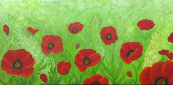 Painting | Acrylic | Poppies