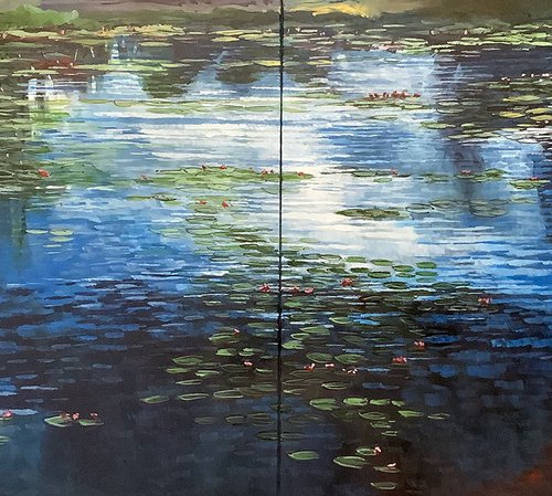 Pond and lilies IV by Stuart Roy
