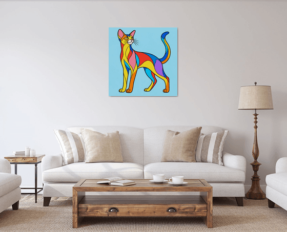 Colorful Abyssinian Cat #18