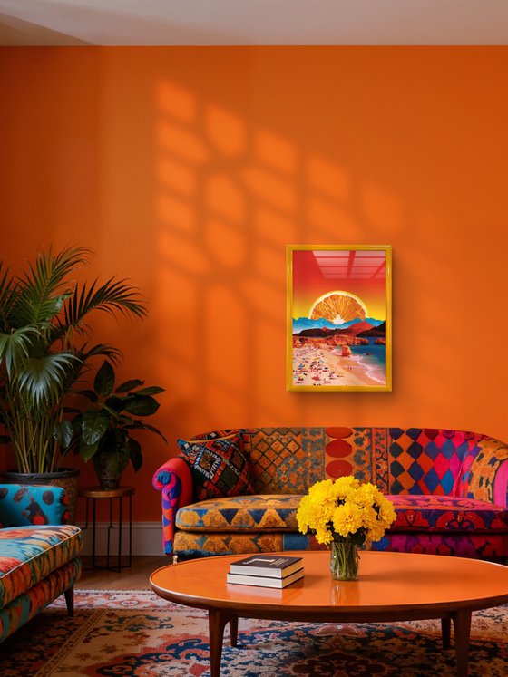 Orange Crush - Surreal Pop Art Landscape