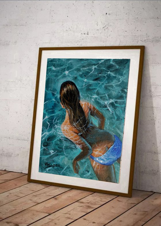 Girl swimming 55A