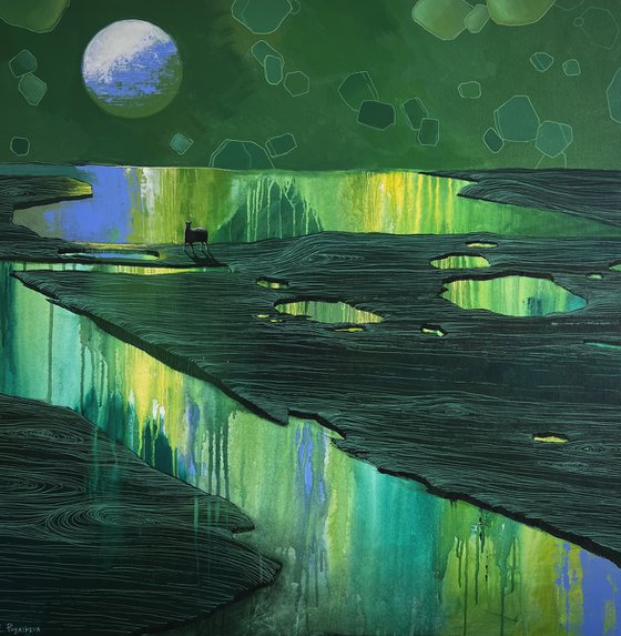 Abstract “A green planet”