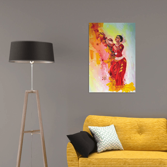 Odissi dancer Indian dancer - Giclée Prints Available Limited Edition