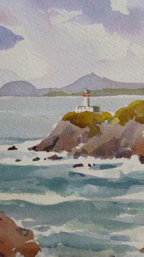 Lighthouse at Howth Head by Maire Flanagan