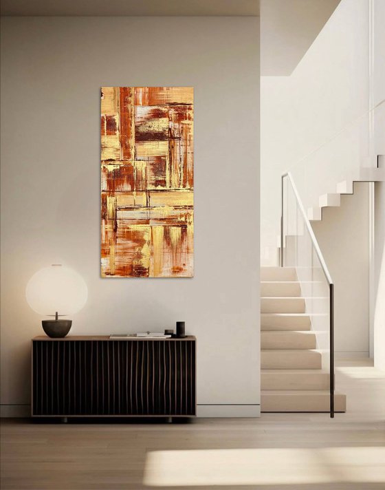 Field of Study Ochre 50x100x2 cm