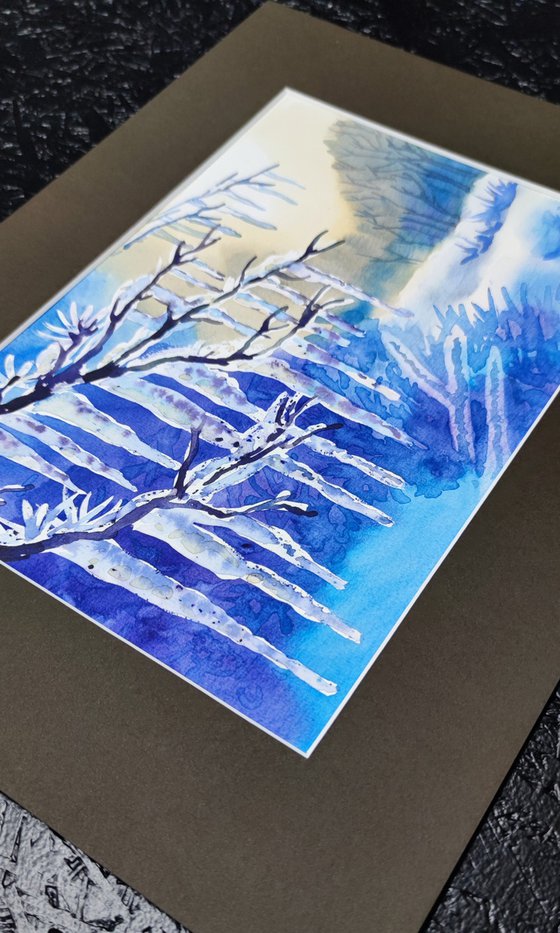 Frosty Day Watercolor