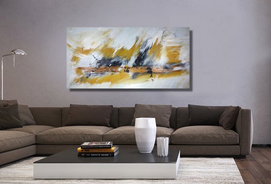 large abstract painting-xxl-200x100-large wall art canvas-cm-title-c768