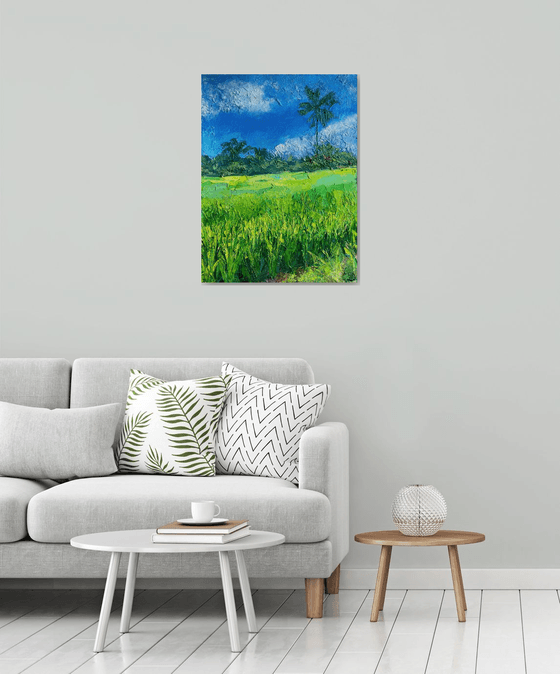 Bali Landscape Oil Painting