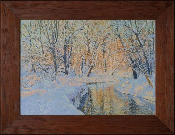 A sunny day on the Chertanovka River