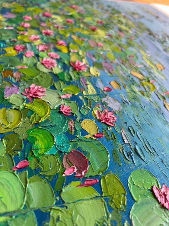 A slice of heaven- II! Water lilies painting