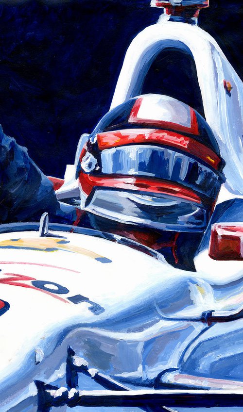 Juan Pablo Montoya Indy 500 by Alex Stutchbury by Alex Stutchbury