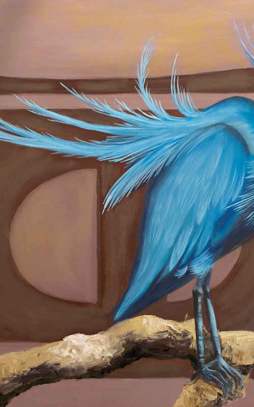 Little Blue Heron by Rebeca Fuchs