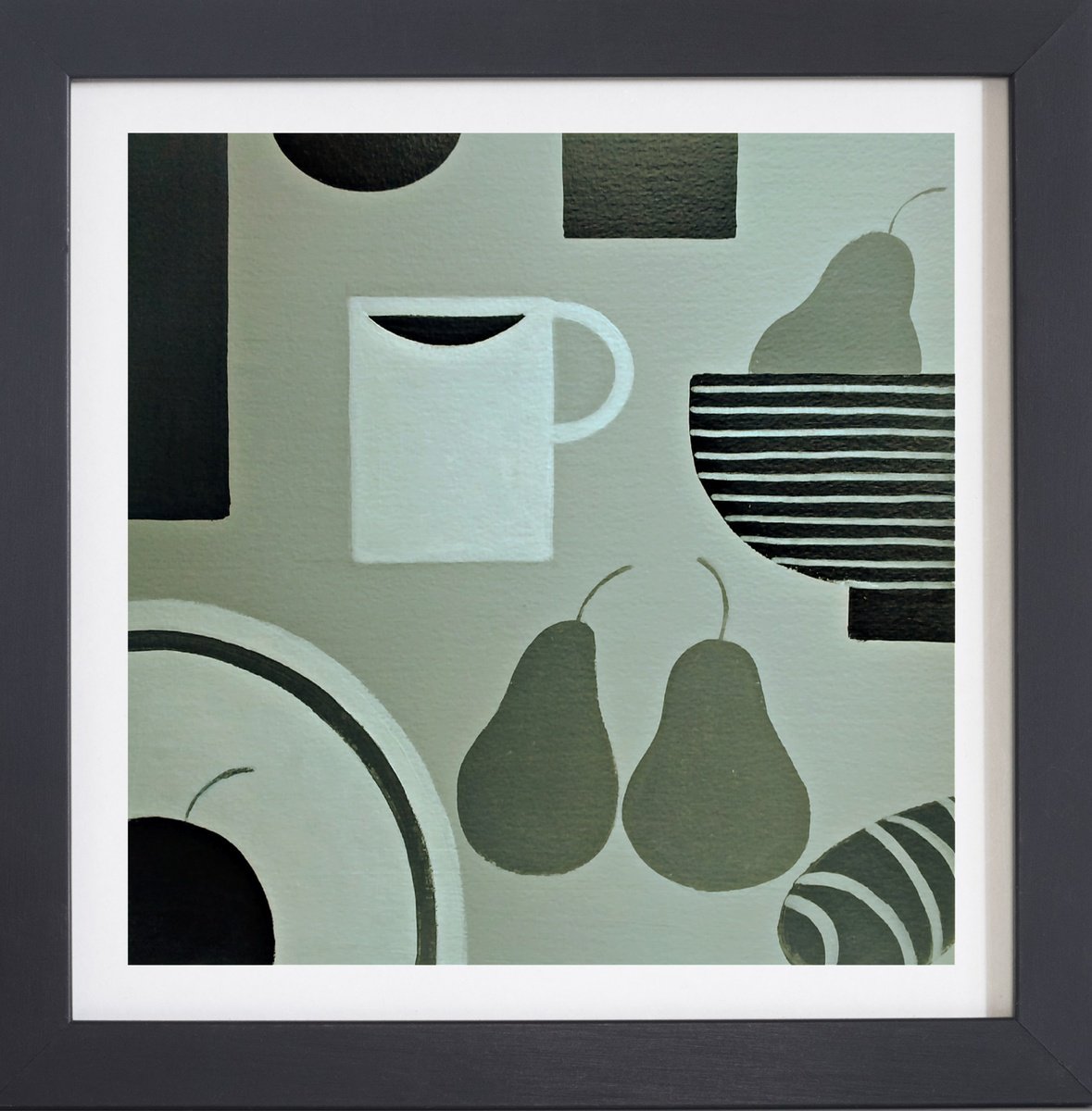 Still Life with a Striped Bowl by Jan Rippingham
